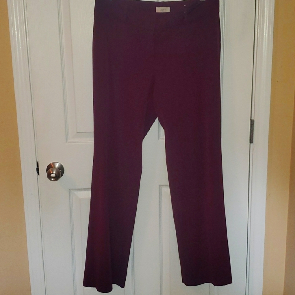LOFT Original Pant Magenta  Size 10